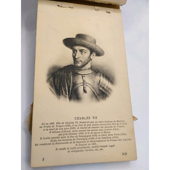 24 Antique "Portraits Historiques" 24 Cartes Postales Detachable ND Traceable - Picture 2 of 13